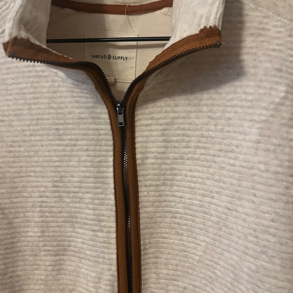 Thread & Supply Women’s Cream Half-Zip - Picture 3 of 10